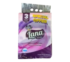 LANA PAPER TISSUES 3PC*6 BAGS