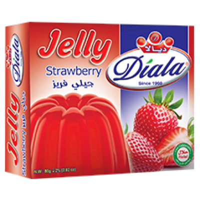 Diala Strawberry Jelly 80g*24