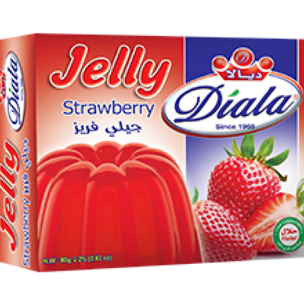 Diala Strawberry Jelly 80g*24